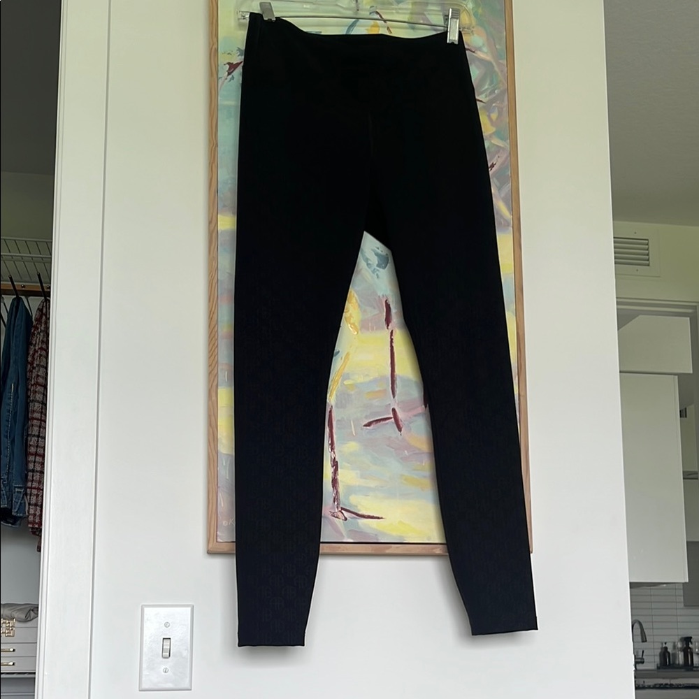Anine Bing Black print Leggings small - Picture 3 of 7